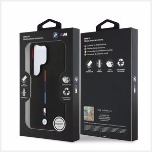 BMW M Silikoonist Tricolor Line MagSafe Ümbris Samsung Galaxy S26 Ultra - must