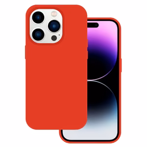 Tel Protect Silicone Premium jaoks Iphone 15 Pro punane