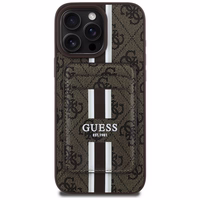 Guess 4G Stripes ümbris with Magsafe wallet jaoks iPhone 16 Pro Max brown