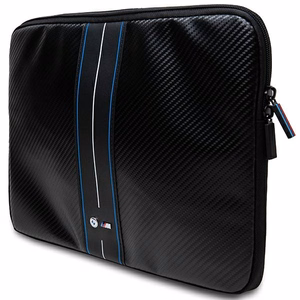 BMW Carbon & sinine Stripe ümbris jaoks a 16" laptop - must