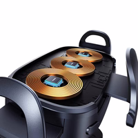 Car hoidja with inductive laadija Baseus LightChaser (must)