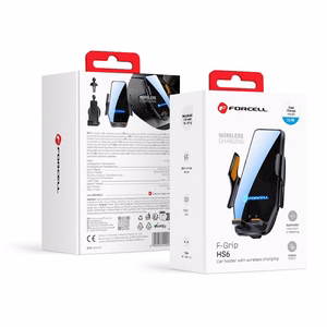 Juhtmevaba car phone hoidja Forcell F-Grip HS6 15W windshield / air vent must