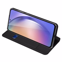 DUX DUCIS wallet ümbris SKIN PRO jaoks SAMSUNG A55 must