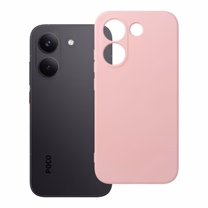 Puudriroosa silikoonümbris Poco X8 Pro 5G jaoks
