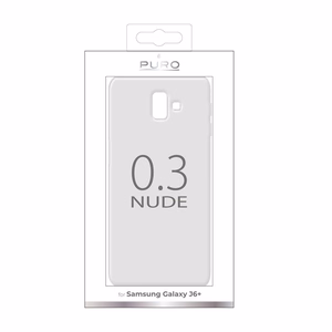 Puro 0.3 Nude ümbris seadmele Samsung Galaxy J6+, läbipaistev