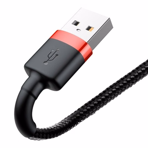 Baseus Cafule USB Lightning Cable 2.4A 1m (Punane+Must)