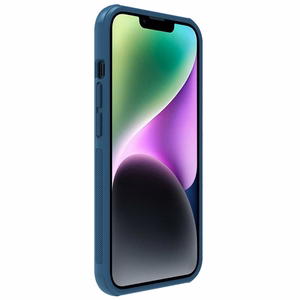 Nillkin Super Frosted Shield Pro ümbris iPhone 14 Plus tagaküljele sinine