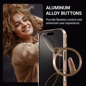 Crong Clear MAG Pro MagSafe ümbris seadmele iPhone 16 Pro, kõrbebeež