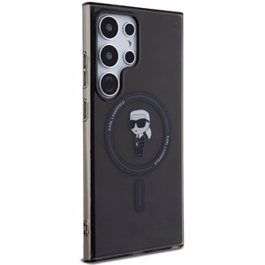 Karl Lagerfeld IML Ikonik MagSafe Ümbris jaoks Samsung Galaxy S24 Ultra - must
