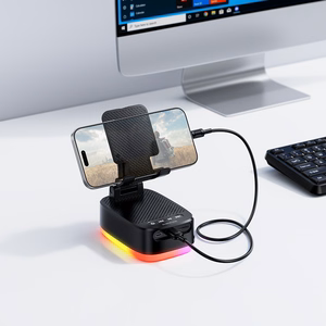 Borofone kaasaskantav Bluetooth-kõlar BR200 Marea 3 in 1 koos hoidiku ja 1500mAh akupangaga must