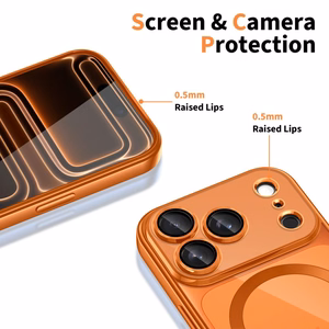 Tech-Protect MagFlex MagSafe ümbris iPhone 17 Pro jaoks - läbipaistev oranž