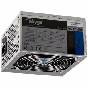 Akyga AK-B1-600 power supply unit 600 W 20+4 pin ATX ATX hall