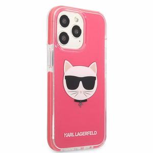 KARL LAGERFELD KLHCP13XTPECPI IPHONE 13 PRO MAX 6.7 "ÜMBRIS FUCHSIA/FUSCHIA CHOUPETTE HEAD