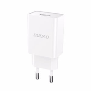 Dudao A4EU USB-A 2.1A wall Laadija - valge + USB-A - USB-C kaabel