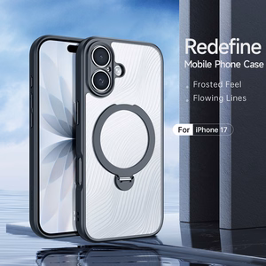 Dux Ducis Aimo Mag Case with Magnetic Ring and Stand for iPhone 17 – Black