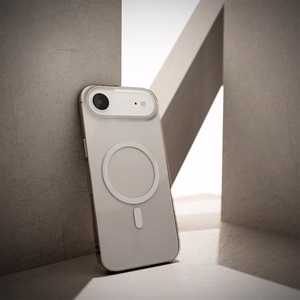 Puro Lite Mag TPU+PC Ümbris Compatible with MagSafe jaoks iPhone 17 Air - Läbipaistev with Valge Ring