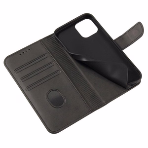 Magnet Case elegantne ümbris ümbris kate klapiga ja stendi funktsiooniga Honor Magic3 must