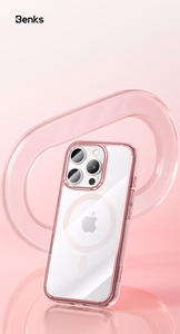 Benks Magnetic Lucent Pro ümbris iPhone 16 Pro roosa