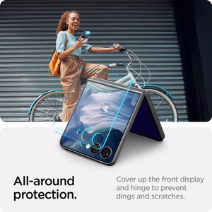 Spigen Glas.TR EZ Fit HD Karastatud klaas 2-pack jaoks Samsung Galaxy Z Flip 7 - Läbipaistev