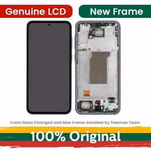 LCD ekraan ühilduv Samsung A356 A35 5G raamiga / Lilac / (uuendatud: Telemax)