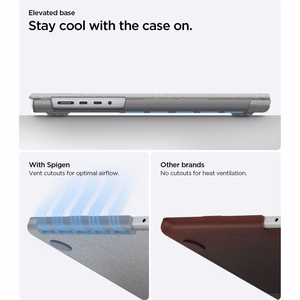 Spigen Urban Fit ümbris MacBook Pro 14" 2021 / 2023 / 2024 / 2025 / 2026 jaoks – hall