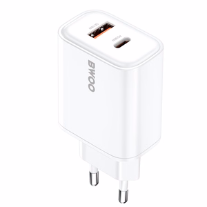 BWOO CDA207 PD 36W wall laadija 1x USB-A + USB-C port valge