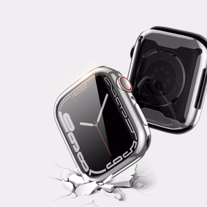 Ümbris Dux Ducis Samo Apple Watch 7 45mm hõbedane (LCD kaitseklaasiga)