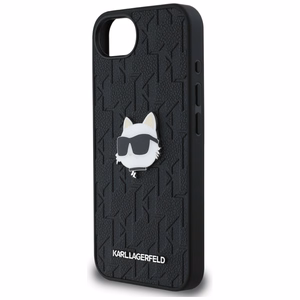 Karl Lagerfeld Monogram Choupette Head Pin iPhone 16e Ümbris - Must