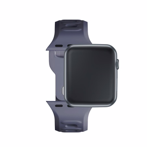 3mk silikoonrihm Apple Watchile, 42/44/45/46/49 mm, hall, suur suurus