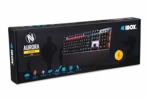 iBox Aurora K-4 klaviatuur USB QWERTY must