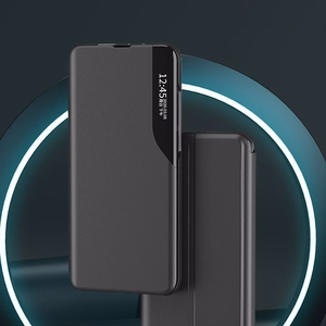 Eco Leather View Ümbris ümbris jaoks Samsung Galaxy A14 with a flip stand must
