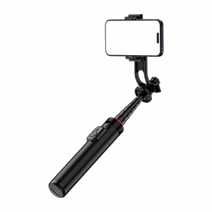 Selfipulk WC1Y2S 1.3m alumiiniumisulamist teleskoopstatiiv telefonihoidikuga - must