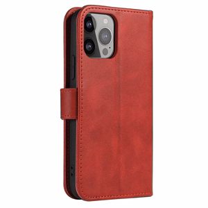 Magnet Ümbris jaoks Samsung Galaxy S23 Ultra flip cover wallet stand punane
