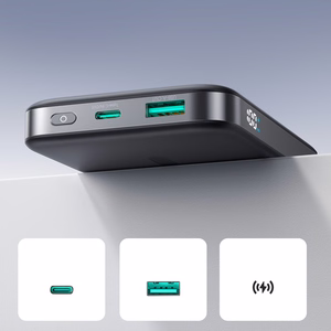 Joyroom JR-PBM12 Power Bank 10000mAh 22.5W MagSafe ühilduv, 15W traadita laadimine, koos rõngaga - must