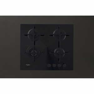 Whirlpool AKT 627/NB1 sisseehitatud gaasipliit, must, 59 cm, 4 tsooni
