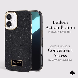 Kate Spade New York Crystal Pave MagSafe - Case for iPhone 16 (Nightfall)