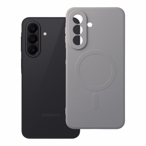Чехол Samsung A27 Silicone Mag Cover совместимый с MagSafe (защита камеры) серый титан