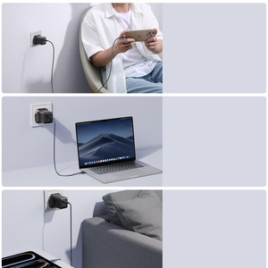 Joyroom JR-TCG17 45W 2 x USB-C wall laadija (UK plug) - must