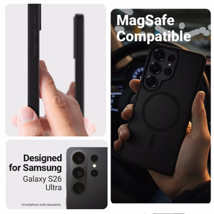 Crong Hybrid Matte Magnetic MagSafe ümbris seadmele Samsung Galaxy S26 Ultra, hall