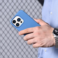 iCarer Litchi Premium nahkkott iPhone 14 Pro Max magnetiline nahkkott MagSafe helesinine (WMI14220712-LB)