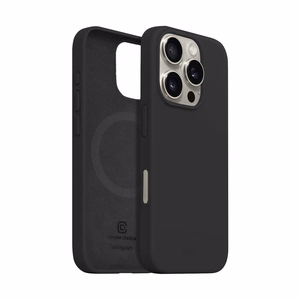 Crong Color Cover Magnetic MagSafe ümbris seadmele iPhone 16 Pro, must