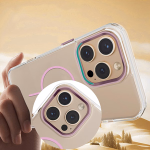 Läbipaistev Thin Mag ümbris iPhone 17 6,3", roosa