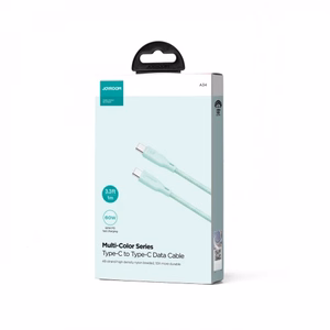 Joyroom Multi-Color Series S-A34 USB-C / USB-C PD 60W kaabel 1m - roheline