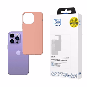Kott iPhone 14 Pro jaoks 3mk Matt Case sarjast - roosa