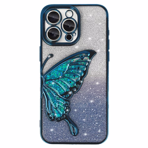 Tel Protect Butterfly Water Ümbris jaoks Iphone 12 Pro sinine