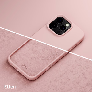 Etteri Silicone Mag ümbris iPhone 16 Pro 6,3" hele roosa