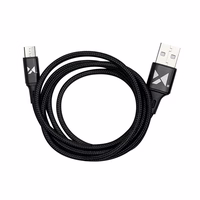 Wozinsky Kaabel USB - microUSB 2,4A 1m must (WUC-M1B)