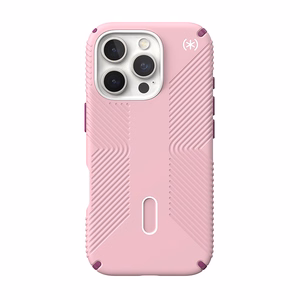 Speck Presidio2 Grip ClickLock & MagSafe ümbris seadmele iPhone 16 Pro, Wednesday Pink / Boysenberry Purple / valge