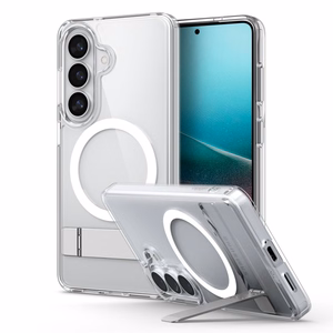 Spigen Ultra Hybrid S Mag MagSafe ümbris Samsung Galaxy S26+ - läbipaistev ja valge