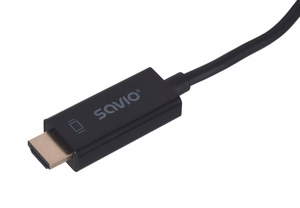 Savio CL-56 video kaabli adapter 1,5 m DisplayPort HDMI Type A (Standard) must